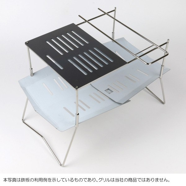 TokyoCamp 焚火台 対応 グリルプレート ハーフサイズ スリット付き